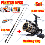 COD Pancing 1 Set Lengkap Kuat/Joran Pancing Kuat 50kg/Joran Pancing 1 Set Reel Besi/Pancing Set Mur