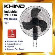 KHIND 20" Industrial Wall Fan WF2003B BLACK/ Kipas Dinding