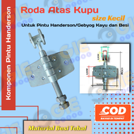 Roda atas kupu kecil pintu garasi kayu dan besi lipat dorong roda sayap gantung