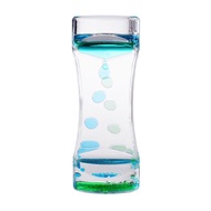 Floating Color Mix Illusion Timer Liquid Motion Visual Slim liquid Oil Glass Acrylic Hourglass Timer