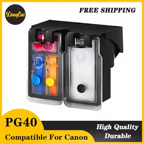 2Pcs PG40 CL41 Compatible RefillableInk Cartridge For Canon Pixma MP140 MP150 MP160 MP180 MP190 MP21