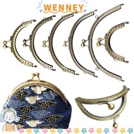 WEY Purse Frame Kiss Clasp, Bag Hardware Metal Purse Clasp Frame, Mini Vintage Purse Frame DIY Craft