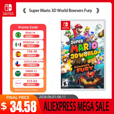 Nintendo Switch Game - Super Mario 3D World Bowsers Fury - 100% Official Original Physical Game Card