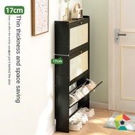 Ultra-thin shoe cabinet breathable door Home Bucket shoe rack Large capacity storage cabinet TQYS