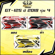 GT125 2018 Sticker Model 4 (Shiny Bright Colors Full)GT125 2018 4 Gt-125 Year 2018 GT125 COC