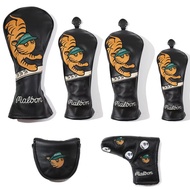 ปลอกหุ้มหัวไม้กอล์ฟ ลายน้องเสือ Malbon สีดำ (CVM001) Golf Head Cover Tiger Malbon Black สินค้ามีพร้อมส่ง