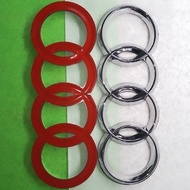 Dedicated Audi grille with four ring emblem, front emblem, Audi emblem, modified emblem, front emble