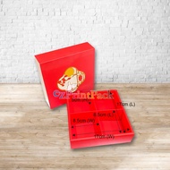 4个洞月饼-100g - 125g 中秋月饼包装盒 Mooncake Box | 4 cavities Mooncake Gift Box | 4 holes Red Gift Box | CNY P