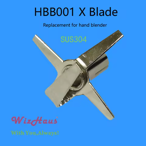 WizHaus HBB001 SUS304 multi function blade for hand blender,replacement commonly suit for bamix,toke