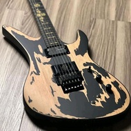 PROMO SCHECTER SYNYSTER GATES CUSTOM-S RELIC IN DISTRESSED SATIN BLACK - Store Herith 01