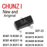 100pcs BC847B BC847 SOT23 BC807-16 BC807-25 BC807-40 BC817-16 BC817-25 BC817-40 BC846B BC847A BC847C