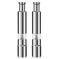 [superbuy666]Salt and Pepper Mill Set Stainless Steel Salt and Pepper Grinder One Hand Operation Sal
