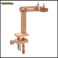 1 Set Adjustable Embroidery Hoop Portable Wooden Rotated Cross Stitch Stand Sewing Accessories Embro