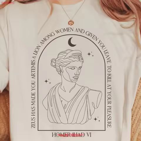 Artemis Goddess T Shirt Homer Iliad SweaT PoeT Bookish For Sister Literary Dark Academia Clothing Gr