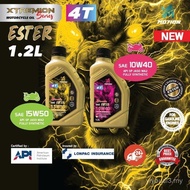 MOTION XTREMION 1.2L 15W50 10W40 4T ESTER MA2 SN Fully Synthetic Motorcycle Oil Minyak Pelincir lc13