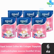 Equal Coffee Collagen 10 Sticks Instant Mixed With 10 Sachets Per Pack [6 Packs] CC 2101