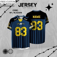 [Free Custom Name]2025 Nfl Edition Design American Football Unisex - Jersey Retro Collar Full Sublim