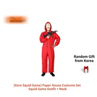 [Korea Squid Game] Paper House Costume Set Squid Game Outfit + Mask