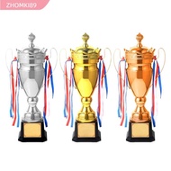 ZHOMKI89 Trophy Cup, With Lid Small Size Winner Award, Winner Toy Gold Color Metal Material Crown De