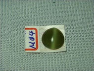 天然台灣玉 蜜糖帶綠色貓眼石裸石戒面2ct -M04