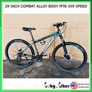 COMBAT 29 INCH ALLOY MOUNTAIN BIKE MTB BICYCLE (27 SPEED)