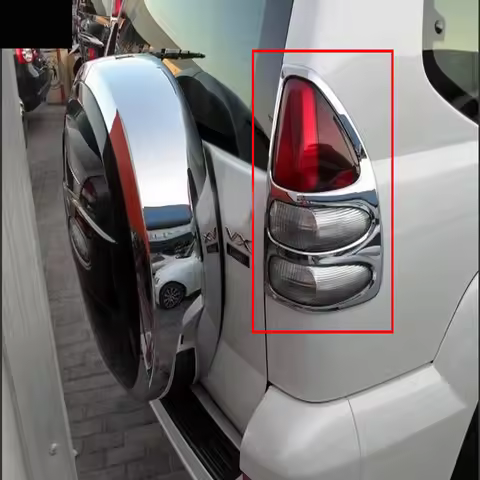 ABS Chrome For Toyota Land Cruiser Prado FJ120 FJ 120 Accessory Tail Light Cover For Toyota Land Cru