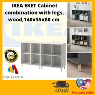 IKEA EKET Cabinet combination with legs, wood140x35x80 cm I kabinet