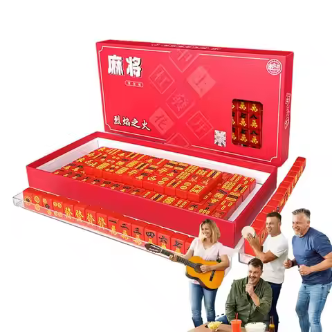Travel Size Mahjong Set Mahjong Board Game Set For Adults And Family Portable Mini Chinese Mahjong S