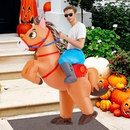 [lzdjlmy1zs] Inflatable Horse Costume, Fun Accessory for Shows, Festivals, Parties And Cosplay.