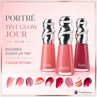 PORTRÉ Tint Glow Jour 3.5ml 9 Colors Buildable Glossy Lip Tint for Daily Makeup