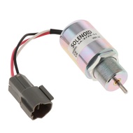 12v Engine Fuel Stop Solenoid PJ7415748 for Volvo EC13 EC15 EC15B EC20 EC20B EC25 EC30 EC35 EC45 Exc