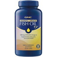 GNC Quadruple Omega 3 Fish Oil 4X 1200mg of EPA / DHA 60/120/240 softgels