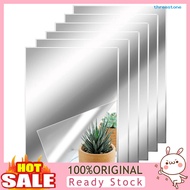 [Jia]  Mirror Decal Self Adhesive Flexible Waterproof Reflect Clear Home Decoration Shape Bathroom Living Room Home Mirror Sticker Home Mirror