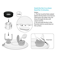 Cat Water Fountain Filters for 108Oz/3.2L and 67Oz/2L Adjustable Water  Pet Water Fountain,Cat Water