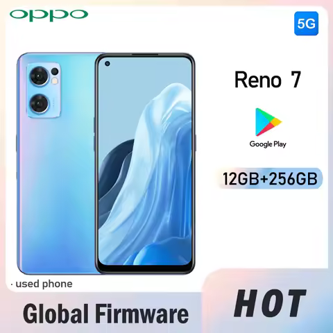 OPPO Reno 7 5G(CPH2371) Smartphone Global firmware camera 64MP MTK Dimensity 900 RAM 12GB ROM 256GB 