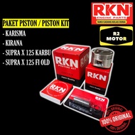 RKN PAKET PISTON SET KIT KPH KARISMA KIRANA SUPRA X 125 KARBU FI OLD LAMA OS OVERSIZE 25 50 75 100 S