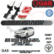 TOYOTA WISH 1.8/2.0 ZGE20W (FRONT 2PCS) 100% ORIGINAL (GAB) SUPER GAS SHOCK ABSORBER