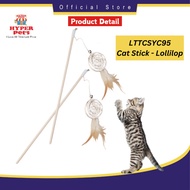 CAT STICK TOY l Cat Toy Teaser Cat Teaser Stick Mainan Kucing