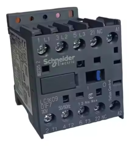 LC1K0901F7 LC7K0901F7 contactor - 3P - AC-3 = 440 V 9 A - 1 NC aux. - 110 V AC coil
