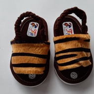 TIGER SKIN MOTIF BABY SANDALS