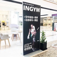 Aluminium Alloy Li Ping Display Stand 80*180cm Floor Display Stand Papan Pengiklanan Pengeluaran dan