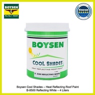 ✗ ◆ ◧ Boysen Cool Shades  Heat Reflecting Roof Paint  R. Beige / Reflecting White / Shady Gray 4 Li