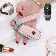 High-End Rose Gold Mercedes Key Cover for GLC300L GLB220 GLC260L Gla200 GLE350 GLK300 Womens Style Z
