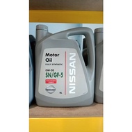 Nissan Fully Synthetic 0W20 Engine Oil 4L SN