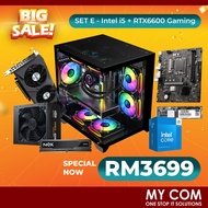 【Limited】Brand New Gaming Desktop DIY PC Package Intel i5/ Pro H610M-G DDR4/ 16GB/ 512GB/ 650W/ RX66