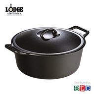 Lodge Pre-Seasoned Cast Iron Dutch Oven with Loop Handles (4qt/3.78L)