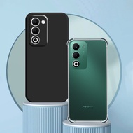Case for Oppo A5 2025 / A5i / A5i Pro shockproof transparent cover and basic black flexible tpu cove