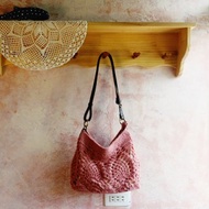 【訂製】Handmade手工編織/麻繩編織斜背包/肩背包/兩用包