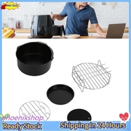 phoenixshop AYNEFY Rack Set for 7 Inch Fryer Chefs Air Accessories  Kitchen Hepler Bakingfor