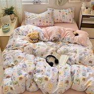 Grade A Cartoon Skin-friendly Bedding Set Comfortable Breathable Jacquard Duvet Cover Set with Bed S